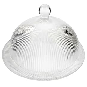 Queijeira Graffiato em Vidro Transparente 20cm