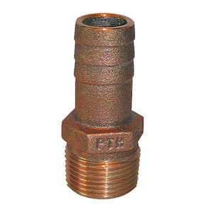 Conexão reta de tubo a mangueira GROCO 1-1/2 NPT x 1-1/2 ID Bro