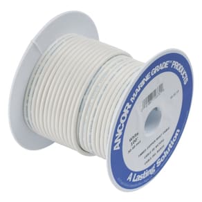 Fiação de barco elétrica primária de cobre estanhado de nível marítimo Ancor 180903 (18 AWG, branca, 10,67 m)