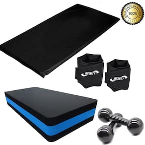 Kit Aeróbico Caneleira 4 Kg + Step + Halter 5Kg + Colchonete