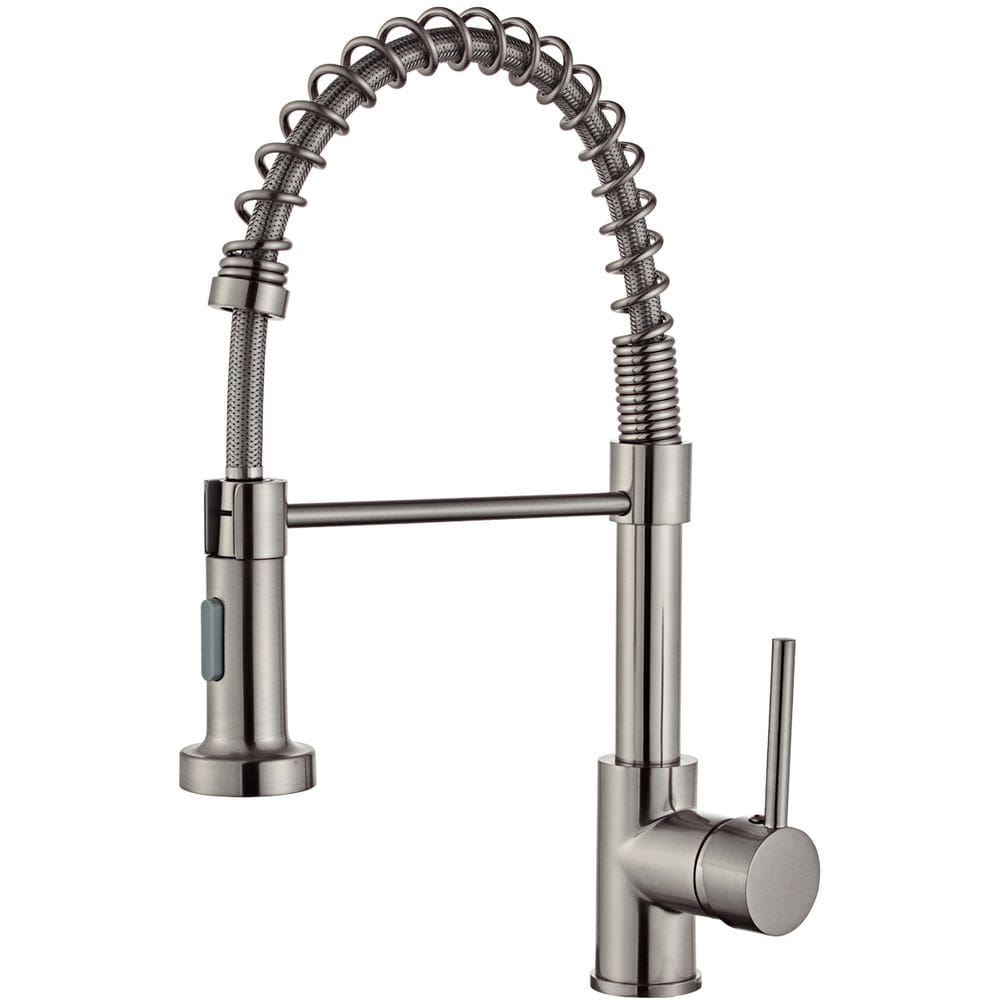 Torneira de Cozinha Flexível Monocomando em Aço Inox Escovado