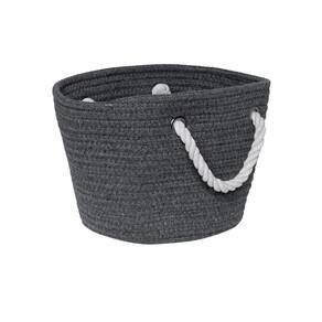 Cesto Square Gist Cotton Grey Com Alça 22 Cm Mimo Style