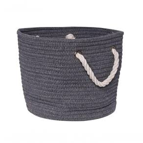 Cesto Square Gist Cotton Grey Com Alça 25 Cm Mimo Style