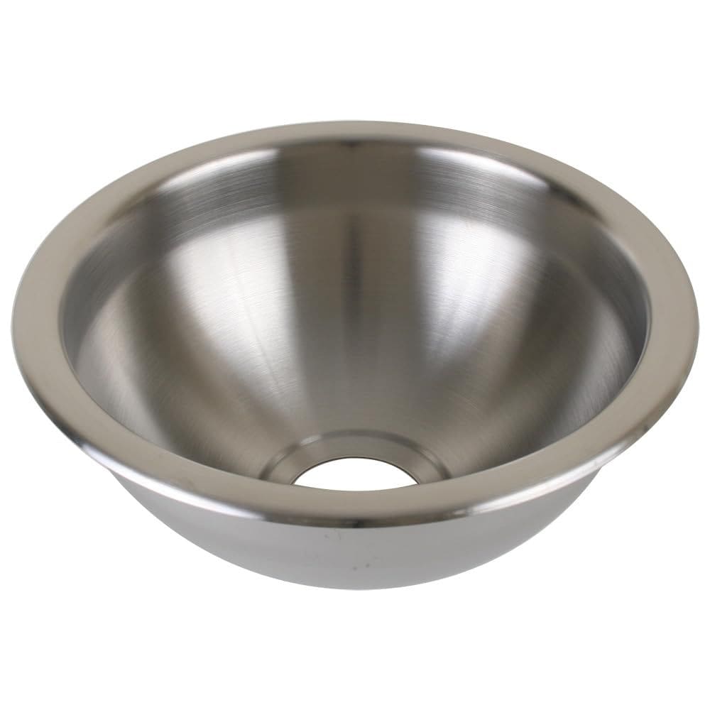 Lavatório em aço inoxidável Scandvik 9x4 cm com acabamento escovado