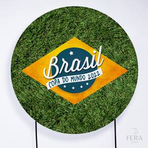 Painel Decorativo para Festa 1,80x1,80 metros Vesti Fácil com Elástico Brasil - Fera Print