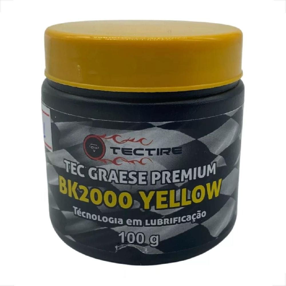 Graxa Tectire Premium Amarela Bk2000 100g Bicicleta Caixas Cubo Rolamentos Alta Temperatura