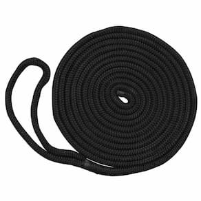 Cordas Dock Line New England 1/2 Double Braid 7,6 m - Pretas