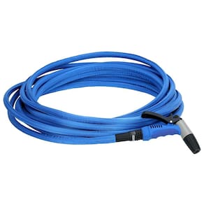 Kit de mangueira HoseCoil Blue Flexible 15m com bico de ponta de borracha