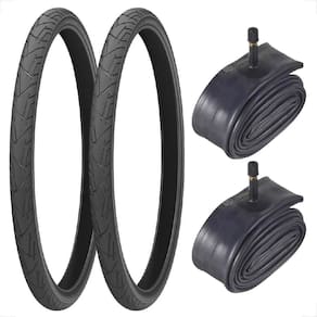 Par Pneu Levorin Praieiro Aro 24 x1 .95 Slick Balão Bike + 2 Câmara Aro 24 Shiver Bicicleta infantil