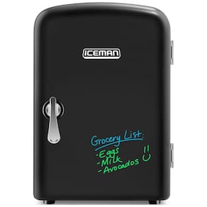 Geladeira e Frigobar para carro Automotiva 4 L 6 latas 340gr 12V e Inclui Plugue Doméstico Quente Frio, CHEFMAN Mini Portable Eraser Board,