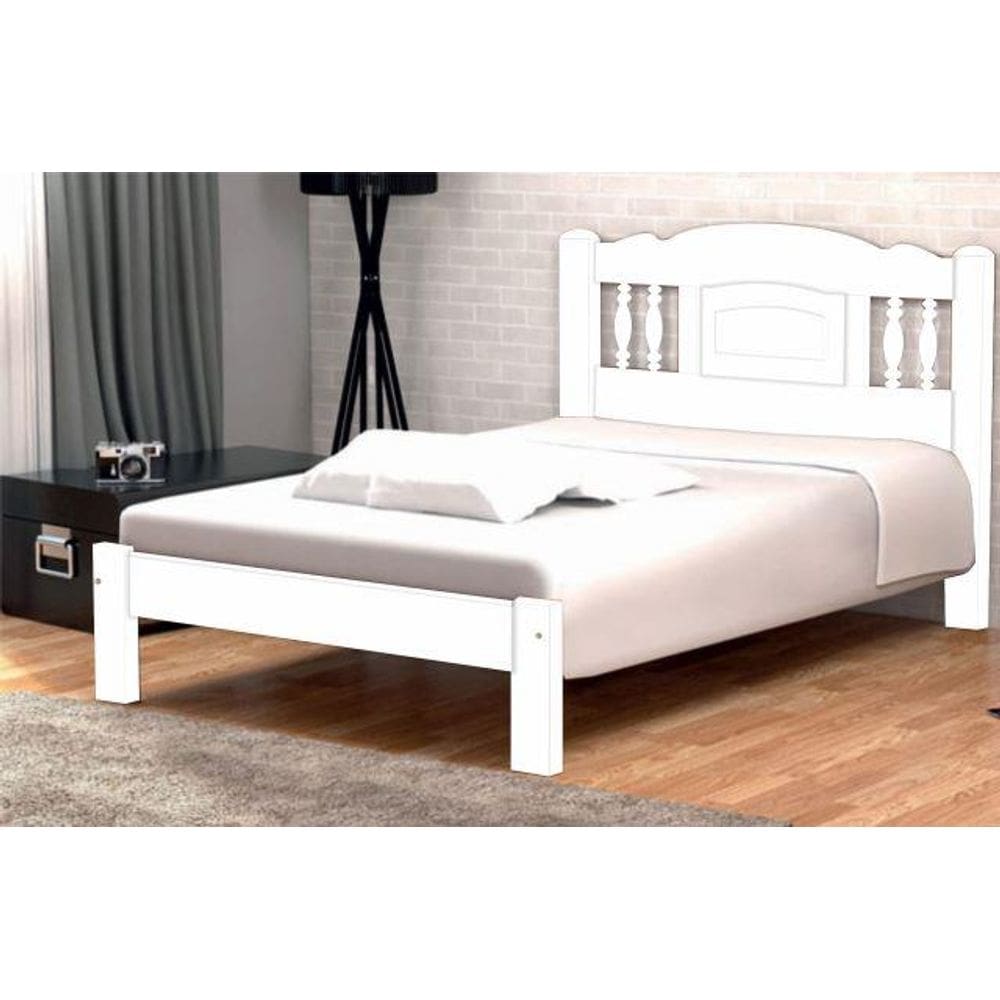 Cama de Casal Bella de Madeira Tauari