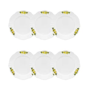 Jogo de 6 Pratos Sobremesa 23 Cm Soleil Limoni Oxford