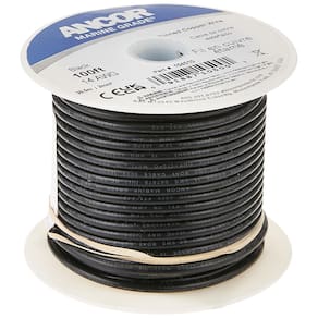 Fio Ancor 102010 Cobre Estanhado 16 AWG (1mm²) Preto 30m