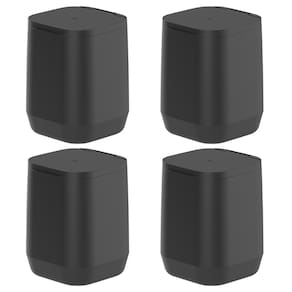 Kit 4x Lixeira de Piso e Parede 6L Ou Aura Preto