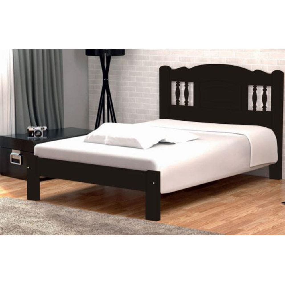 Cama de Casal Bella de Madeira Tauari