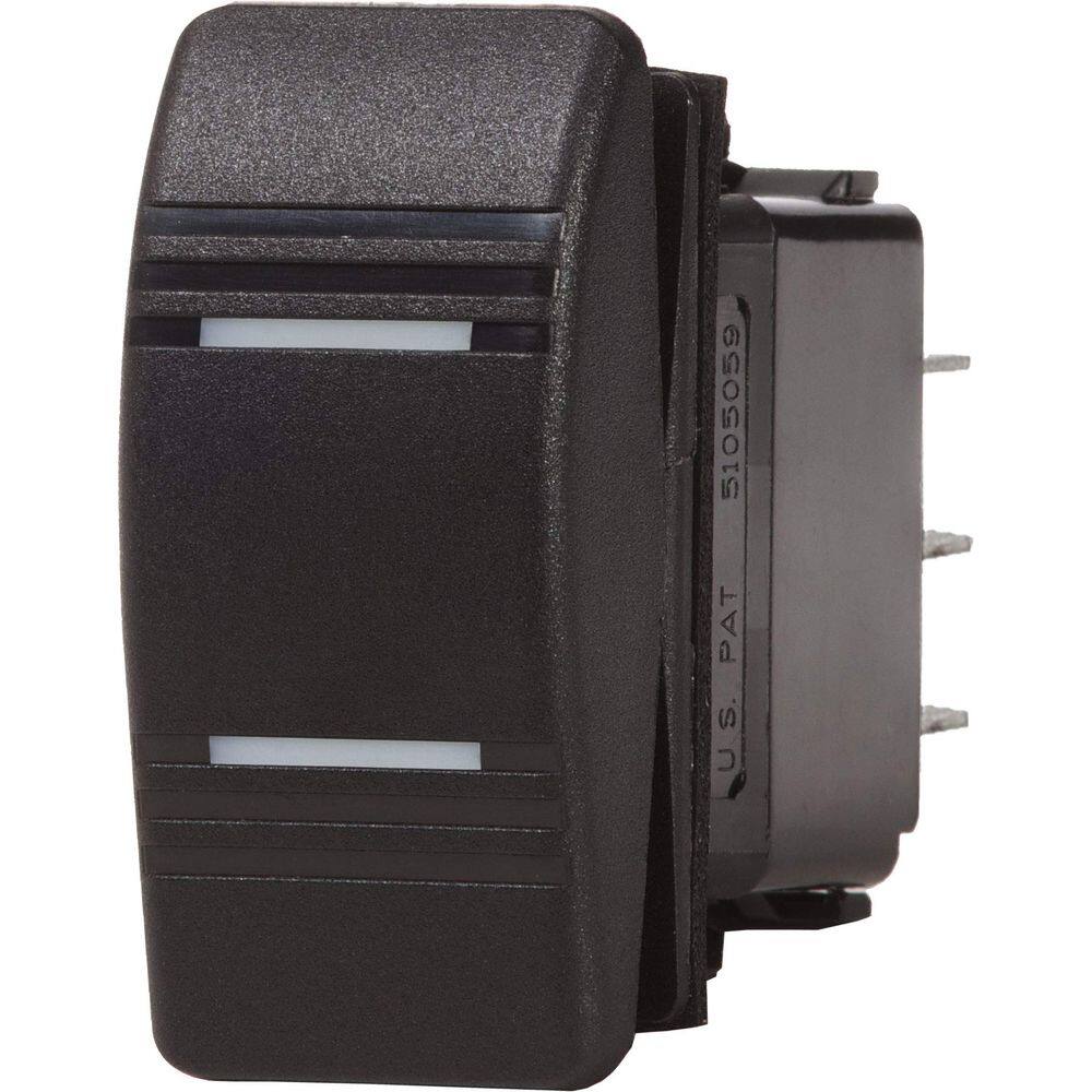 Interruptor Blue Sea Systems 8283 Contura ON-OFF-ON SPDT preto