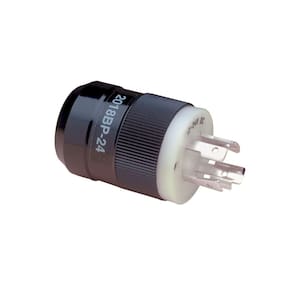 Plugue de motor elétrico Marinco 2018BP-24 4 fios 12/24V preto
