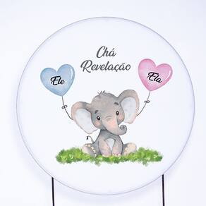 Painel Decorativo para Festa 1,80x1,80 metros Vesti Fácil com Elástico Chá Revelação - Fera Print