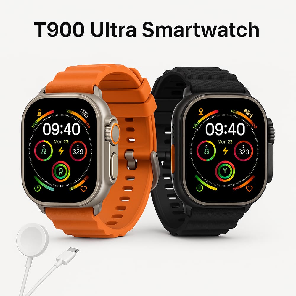 Smartwatch moderno com tela de 2.07", chamadas via Bluetooth, notificações em tempo real, monitoramento de batimentos ca