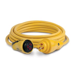 Conjunto de cabos Marinco CS30-25 EEL 30A 125V 7,6m Amarelo