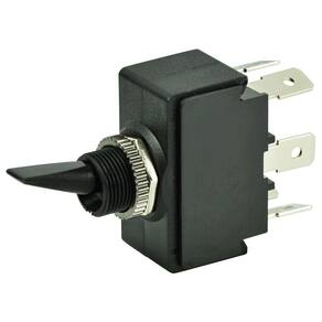 Interruptor seletor BEP 1001905 DPDT ligado/desligado/ligado em nylon 12V 25A