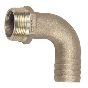 Adaptador de tubo para mangueira Perko 0063DP7PLB 90° 1-1/4 Bronze fundido