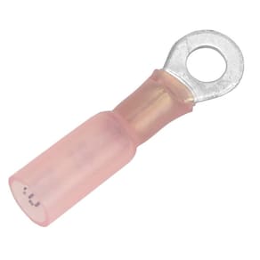 Terminal de anel termorretrátil Pacer 22-18 AWG #10 Tamanho do pino 25 P