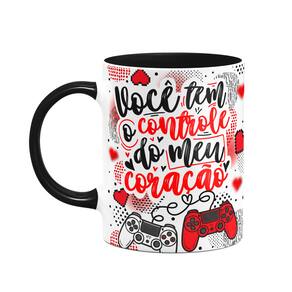 Caneca Gamer Namorados - Você tem o controle - D-black