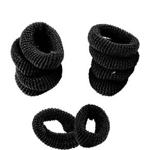 Kit Elástico Para Cabelo Santa Clara Preto 20 Unidades