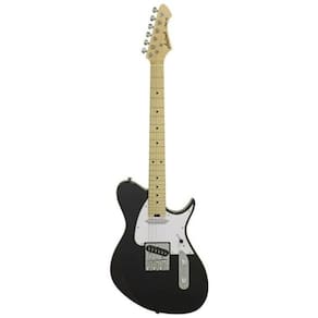 Guitarra Aria Pro II J-TL Preta 2 Captadores CS-1