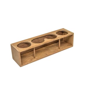 Equipamento de pesca Whitecap Teak Four Drink/Binocular Rack
