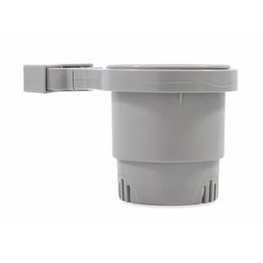 Suporte de copos Camco Large, braçadeira montada para trilho de 1,5 a 5 cm, cinza