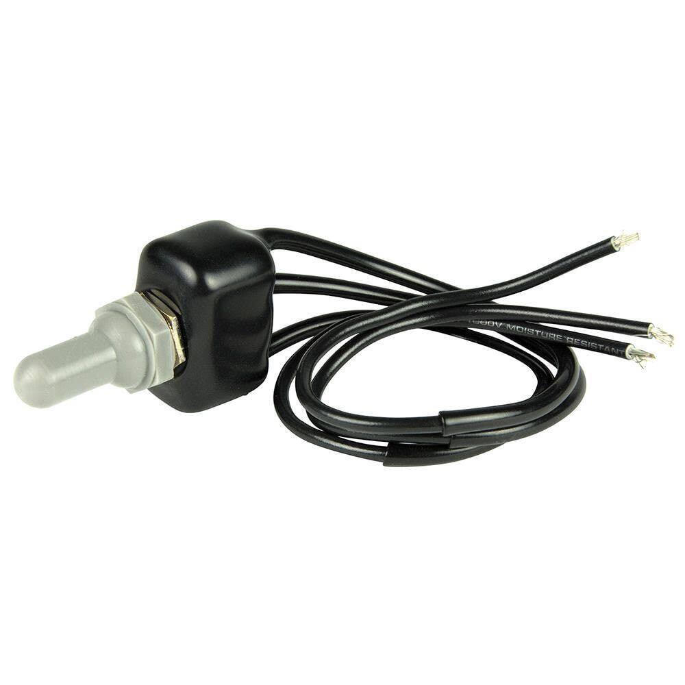 Interruptor seletor BEP 1002011 SPDT revestido de PVC com cabos de fio
