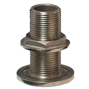 Encaixe Thru-Hull em aço inoxidável Groco 1-1/4 NPS NPT com porca