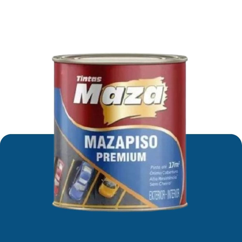 Tinta Piso  Azul Segurança 0,900ml Maza