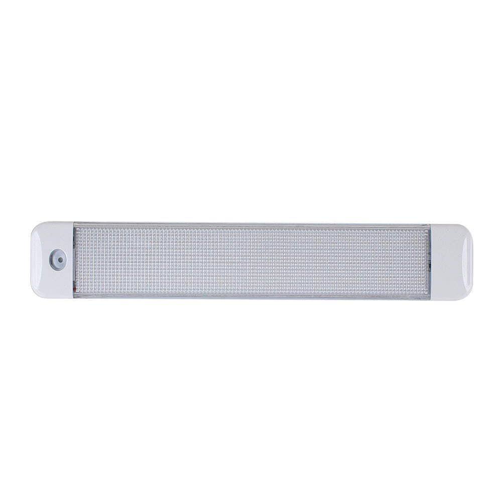 Luz de cabine Scandvik 10 com interruptor branco e azul 10-30V