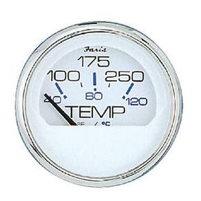 Medidor de temperatura da água Faria Chesapeake White SS 2