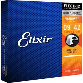Cordas Guitarra .009 Super Light Elixir Nanoweb