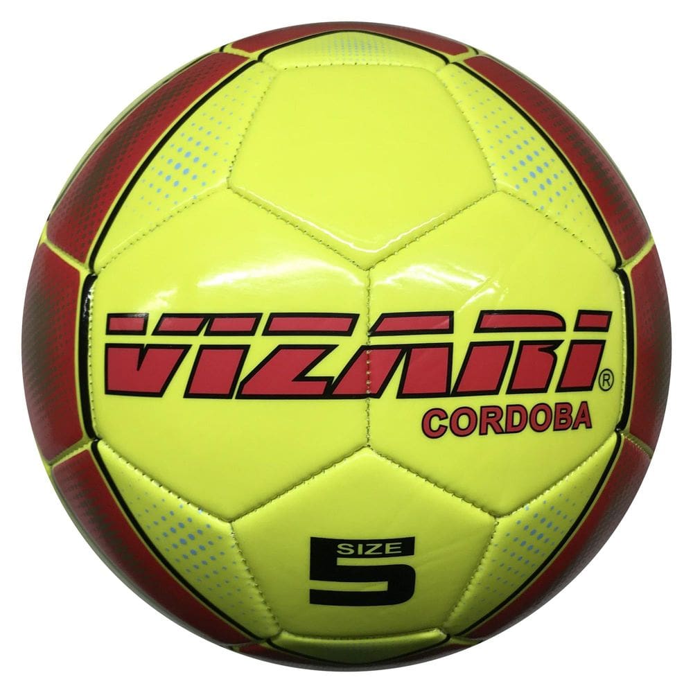 Bola de futebol VIZARI Cordoba para jovens, adultos e crianças - pacote de 1, 6, 12