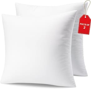Insertos de almofada Casafoyer 18x18 para sofá ou cama brancos