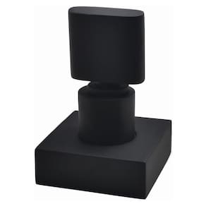 Acabamento Registro Base Docol 1/2" e 3/4" e 1" (Pequeno) Preto Fosco Color Dom Perflex