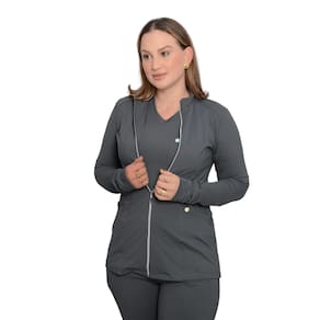 Jaqueta Casual Scrub Pijama Cirúrgico Cinza Gratite Geladinho