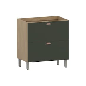 Balcão de Cozinha sem Tampo 80cm 1 Porta e 1 Gavetão Classic Luciane Móveis