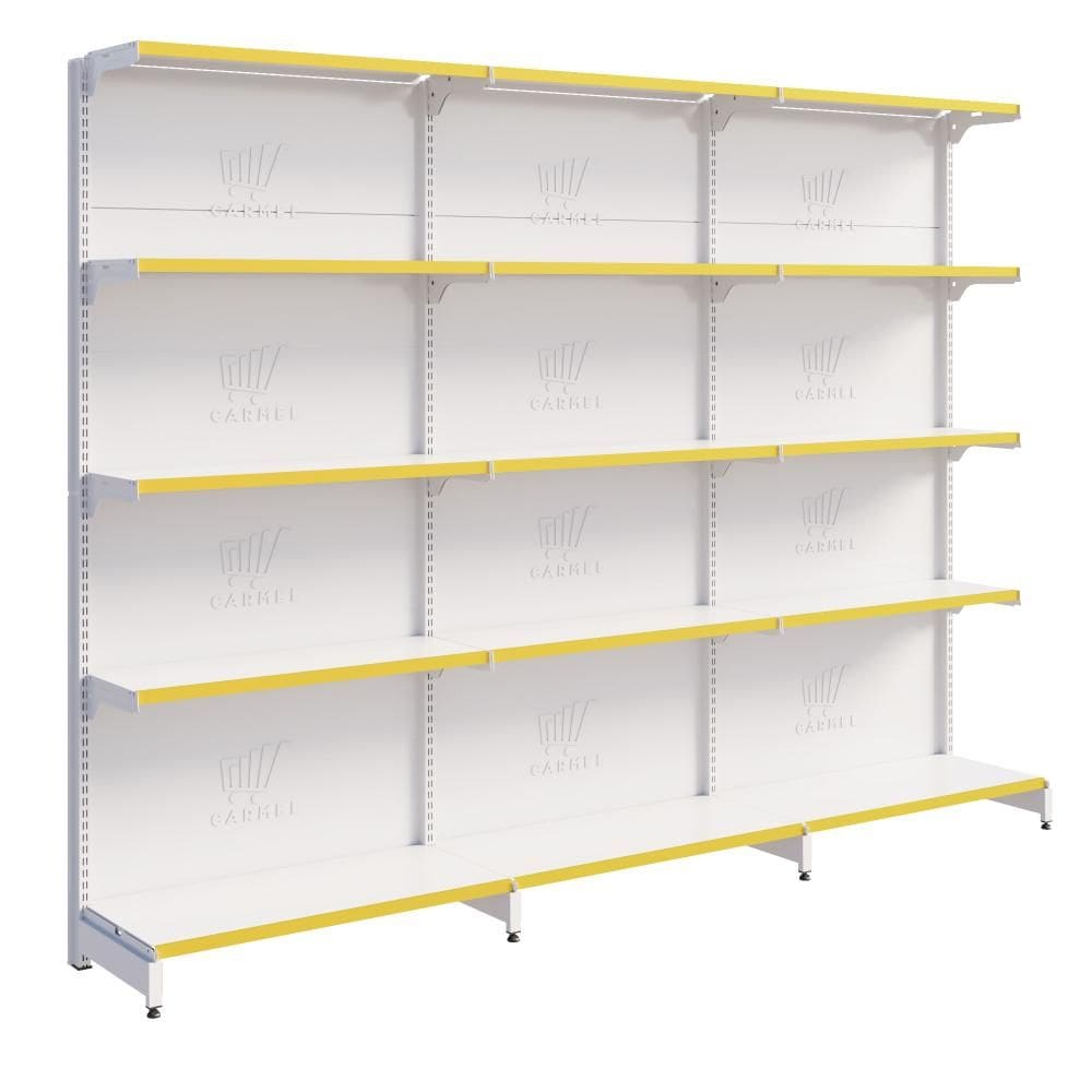 Gôndola Parede 1 Inicial 2 Continuações 1,70m Bandeja Inclinável New Plus Carmel Imports