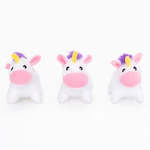 Pelúcia Zippypaws Miniz Unicorns Pack 3 Brinquedo Para Cães Pequeno - Unicórnio