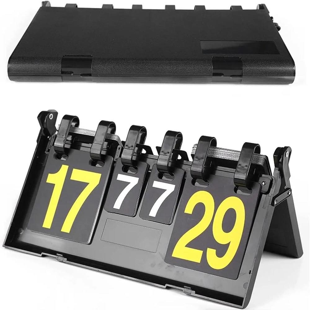 Placar De Mesa Marcador De Pontos Gols Esportes Volei Futsal Futebol Dobravel Tipo Maleta Luxo Plastico 7 Sets 31 Pontos