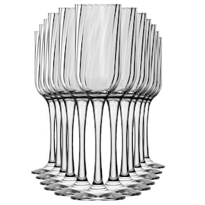 Jogo 12 Taças Fiore 195ml Champanhe Vinhos Coquetéis Transparente Nadir