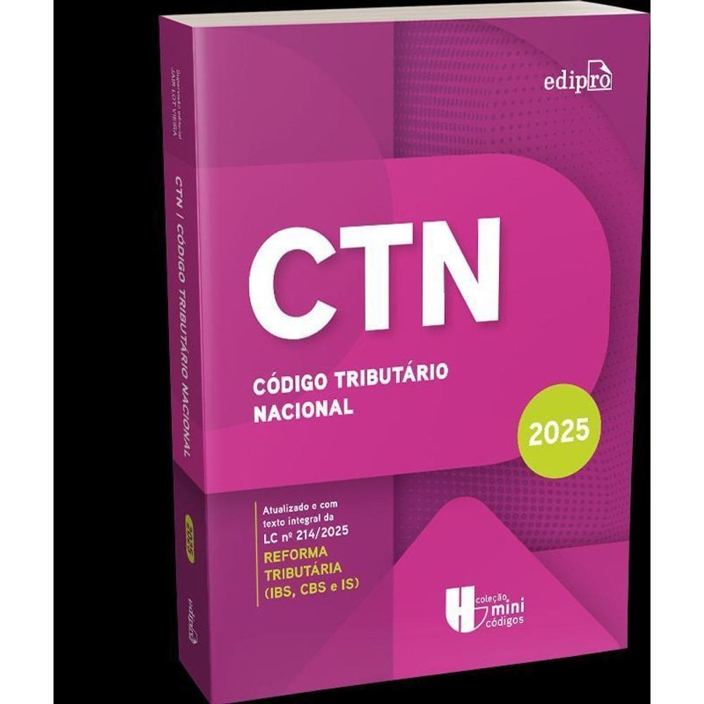 Código Tributário Nacional - 01Ed/25