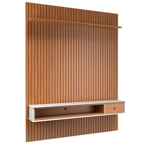 Painel Home Para TV 65 Pol Detroit 220X161 cm Off White Nature Tebar