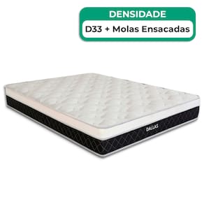 Colchão Dallas Molas Ensacadas Solteiro V-Store 88x188x20